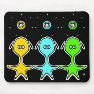 Tapis De Souris Drôles de Petits Bonshommes