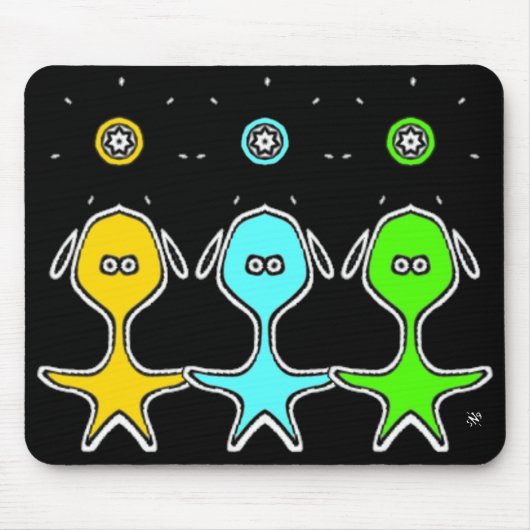 Tapis De Souris Drôles de Petits Bonshommes (Devant)