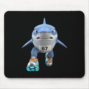 Tapis De Souris Drôles d'enfants 67 Meme Tralalero Tralala Coureur