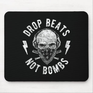 Tapis De Souris Drop Beats Not Bombs Dj Contre La Guerre Pour La P