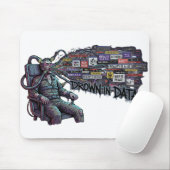 Tapis De Souris Drown In Data – Cyberpunk Anti-Media Brainwash (Avec souris)