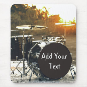 Tapis De Souris Drum Kit Drummer Rock Personnaliser la Personnalis