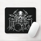 Tapis De Souris Drum Playing Octopus (Avec souris)