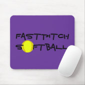 Tapis de souris du base-ball de Fastpitch (Avec souris)