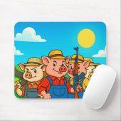 Tapis de souris du Comité d'élevage de porcs Pax B (Avec souris)