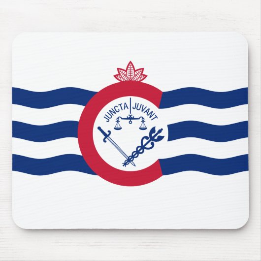 Tapis de souris du drapeau de Cincinnati, Ohio (Devant)