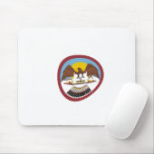 Tapis de souris du drapeau de la tribu Ute (Avec souris)
