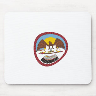 Tapis de souris du drapeau de la tribu Ute