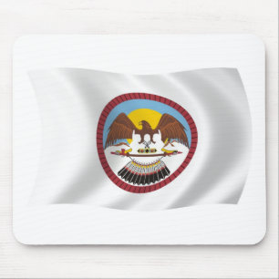 Tapis de souris du drapeau de la tribu Ute