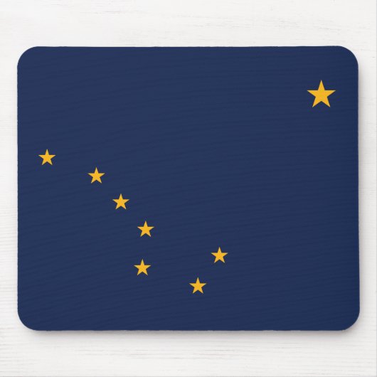 Tapis de souris du drapeau de l'Alaska (Devant)