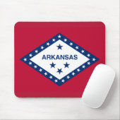 Tapis de souris du drapeau de l'Arkansas (Avec souris)