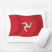 Tapis de souris du drapeau de l'île de Man (Avec souris)