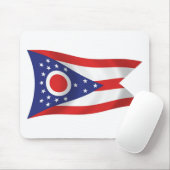Tapis de souris du drapeau de l'Ohio (Avec souris)