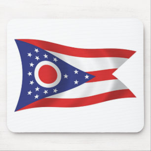Tapis de souris du drapeau de l'Ohio