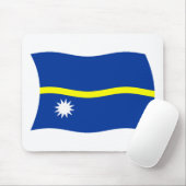 Tapis de souris du drapeau de Nauru (Avec souris)