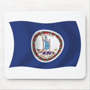 Tapis de souris du drapeau de Virginie