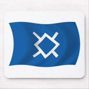 Tapis de souris du drapeau des Cheyennes du Nord