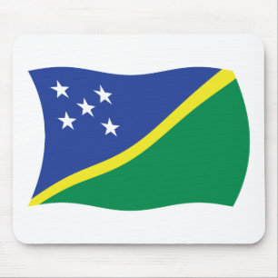 Tapis de souris du drapeau des Îles Salomon