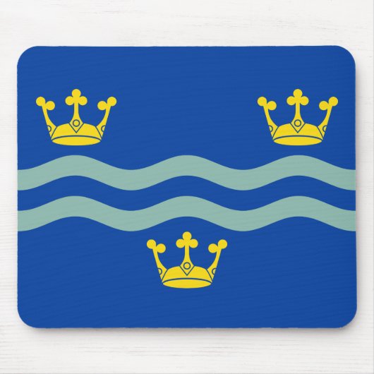 Tapis de souris du drapeau du Cambridgeshire (Devant)