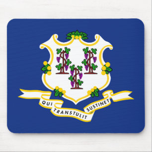 Tapis de souris du drapeau du Connecticut