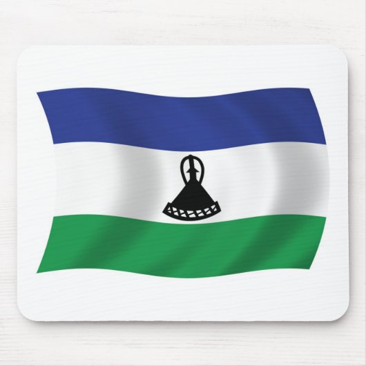 Tapis de souris du drapeau du Lesotho (Devant)