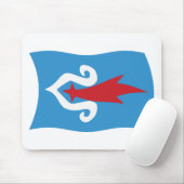 Tapis de souris du drapeau du peuple Aïnou (Avec souris)