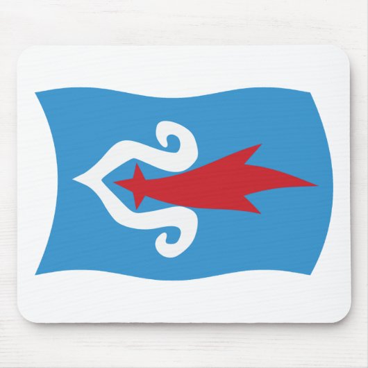 Tapis de souris du drapeau du peuple Aïnou (Devant)