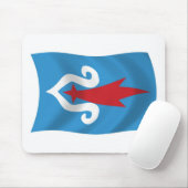 Tapis de souris du drapeau du peuple Aïnou (Avec souris)