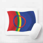 Tapis de souris du drapeau du peuple Sami (Avec souris)