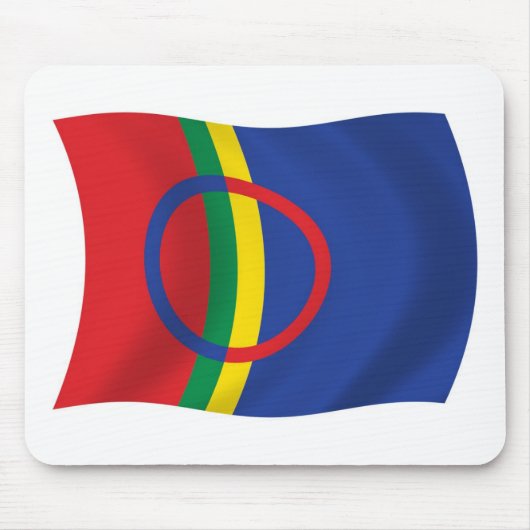 Tapis de souris du drapeau du peuple Sami (Devant)