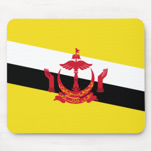 Tapis de souris du drapeau patriotique du Brunei