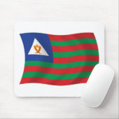Tapis de souris du drapeau tribal Bubi (Avec souris)