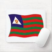 Tapis de souris du drapeau tribal Bubi (Avec souris)
