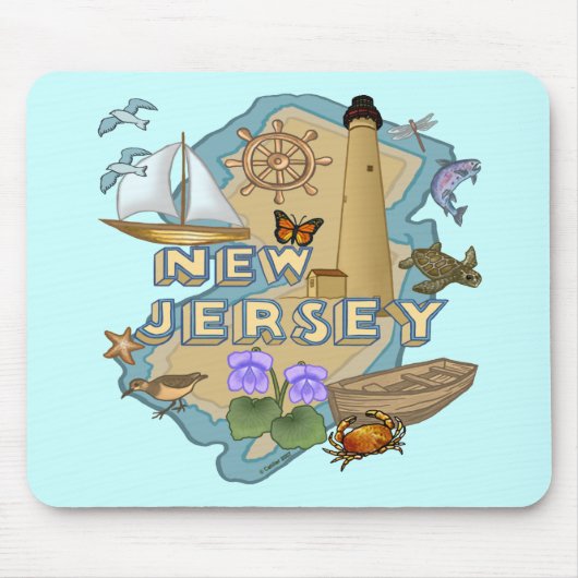 tapis de souris du New Jersey (Devant)