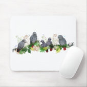Tapis de souris du parti Gray Parrot (Avec souris)