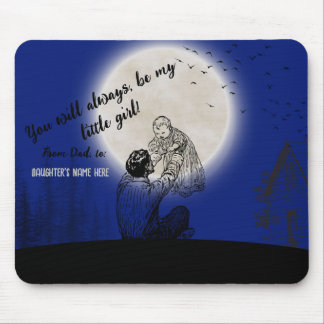 Tapis De Souris Du père à sa fille - message personnalisé -