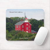 Tapis de souris du phare de Marquette Harbor (Avec souris)