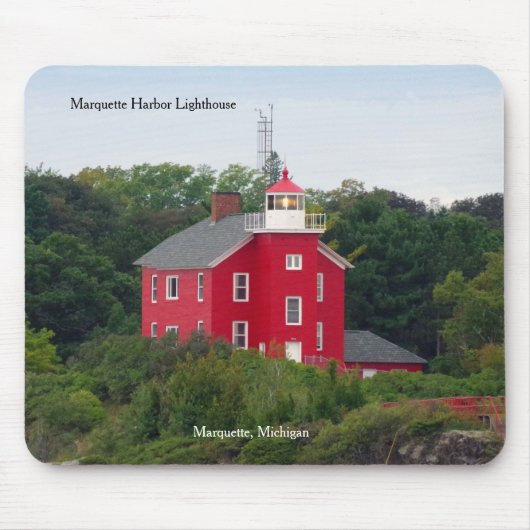 Tapis de souris du phare de Marquette Harbor (Devant)