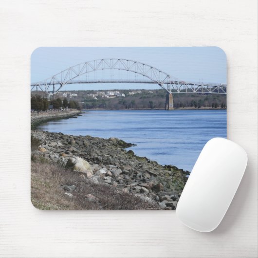 Tapis de souris du pont de Bourne Cape Cod (Avec souris)