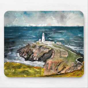 tapis de souris du Royaume-Uni de phare de pile de