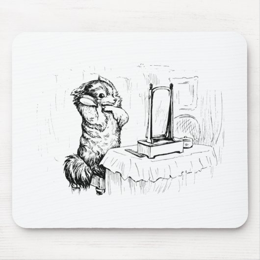 Tapis De Souris Duchess the Dog Brushing her Hair (Beatrix Potter) (Devant)