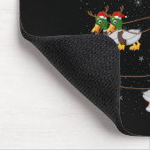 Tapis De Souris Duck Santa Sleigh Flying Funny Magical Christmas P (Coin)