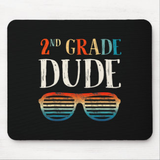 Tapis De Souris Dude 2e année Sungles Retour À L'École Garçons