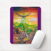 TAPIS DE SOURIS DUEL MAGIQUE ENTRE BRADAMANT ET NEGROMANCER (Avec souris)