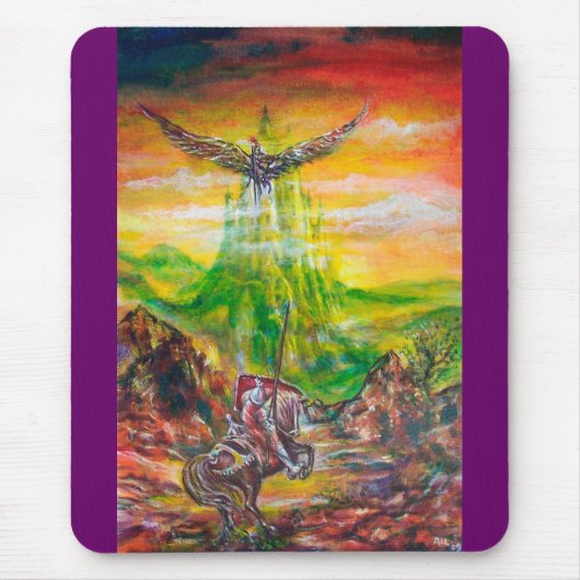 TAPIS DE SOURIS DUEL MAGIQUE ENTRE BRADAMANT ET NEGROMANCER (Devant)