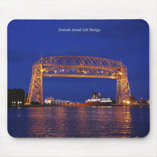 Tapis De Souris Duluth Aerial Lift Bridge & John G. Munson (Devant)