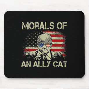 Tapis De Souris D'Un Chat Allié Drôle Trump 2024