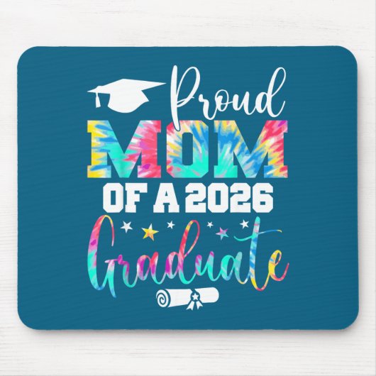 Tapis De Souris D'une mère senior fière classe de maman (Devant)