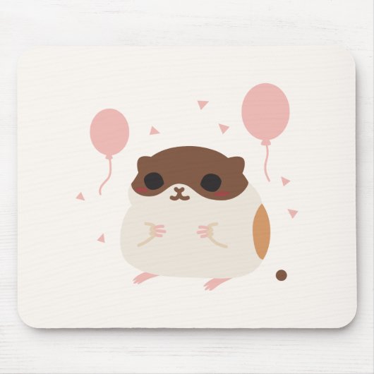 Tapis De Souris Dunette parfaite du matin du hamster heureux (Devant)