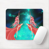 Tapis De Souris Duo de Ballerina's Dancing Night Sky Mouse Mat (Avec souris)